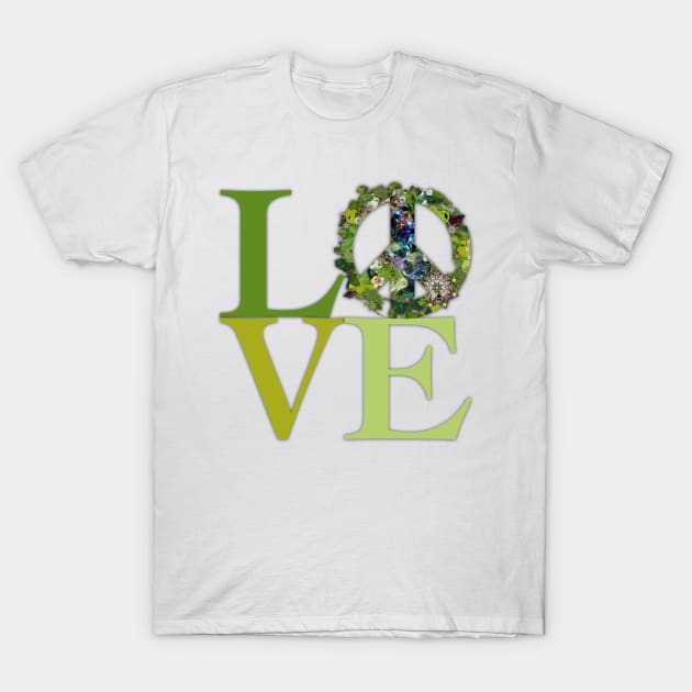 Love & Peace Symbol T-Shirt by Dream and Design